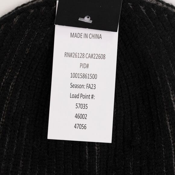 Alfani Men Two-Tone Plated Beanie Black One Size - Picture 6 of 9